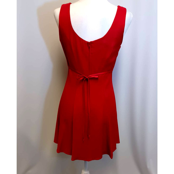 Vintage Red Dress Size 5/6 by All That Jazz - Great Fit! - Picture 3 of 10